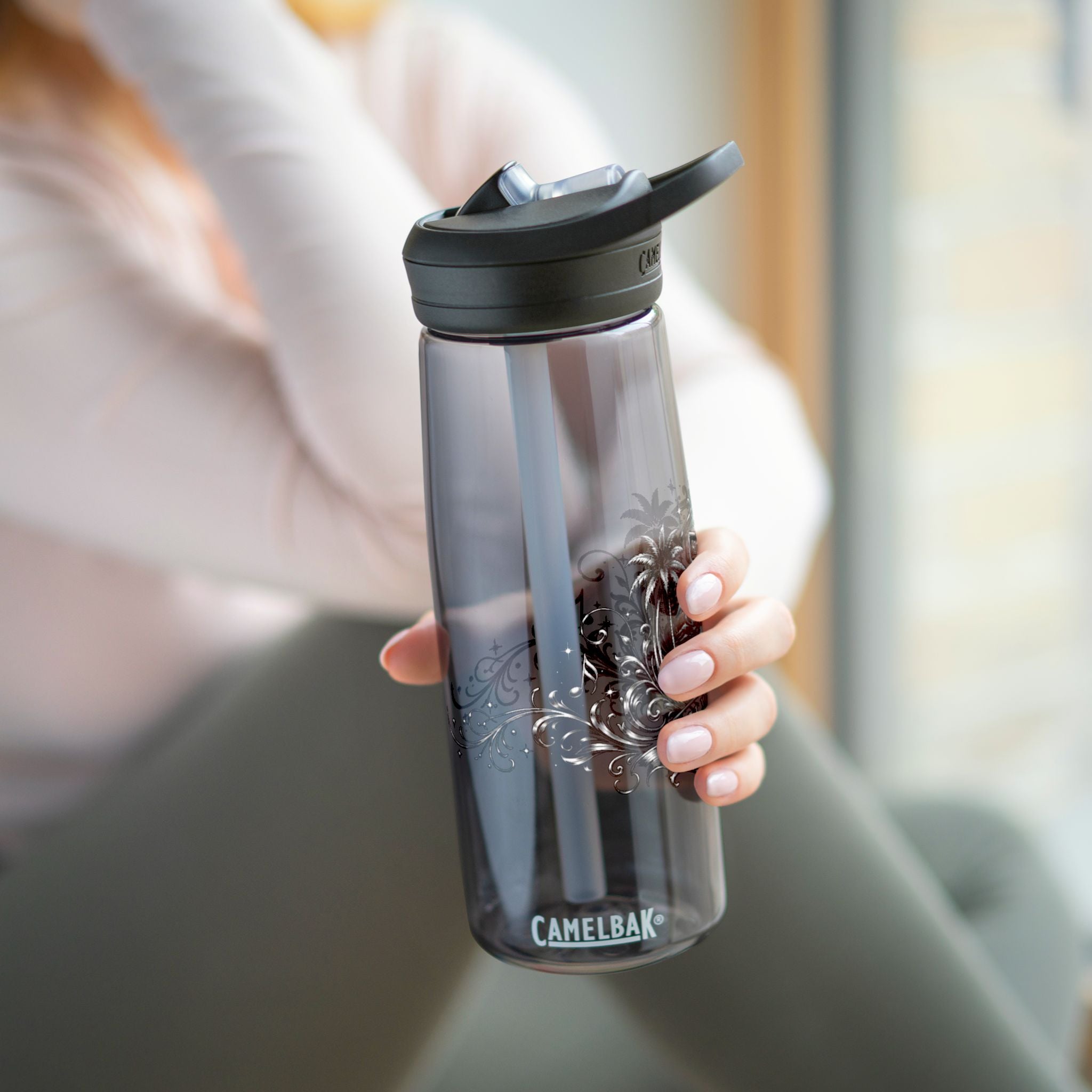 Silver Tone Music Cali Dreams Water Bottle | CamelBak Eddy 20oz/25oz
